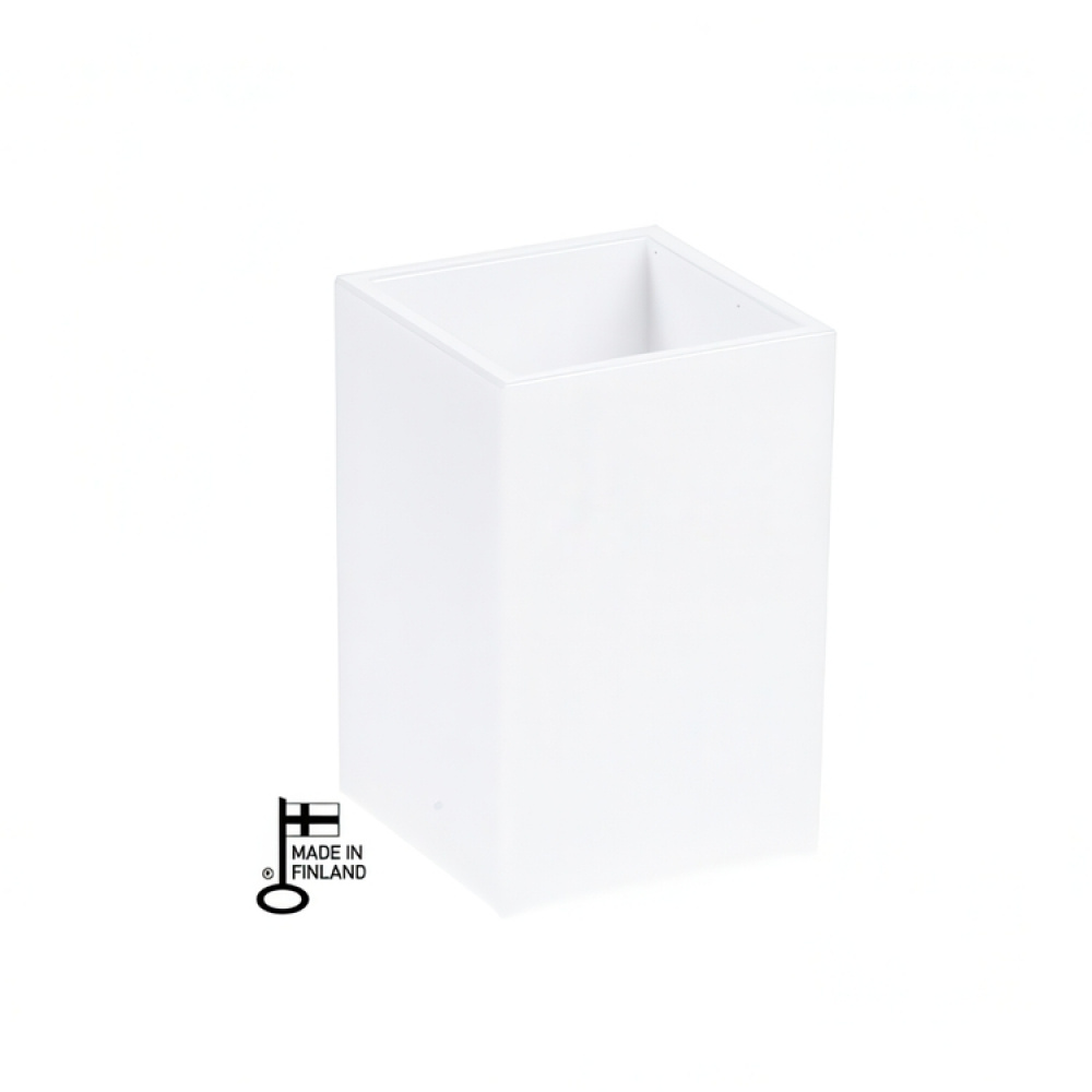 Pen cup PALASET, 6,5 x 6,5 x H 10 cm, White in the group Storage / Office supplies at SmartaSaker.se (40255)