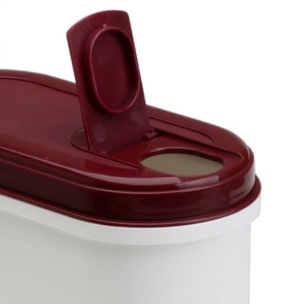 Container for Pet Food, 2,2 L, PET PITCHER, 20 x 10 x H 20 cm, White / Bordeux in the group Storage / Kitchen storage / Storage bins and jars at SmartaSaker.se (40257)