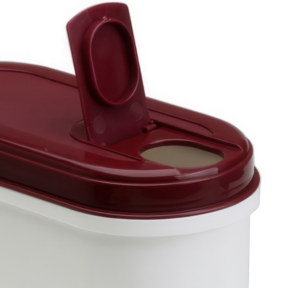 Container for Pet Food, 2,2 L, PET PITCHER, 20 x 10 x H 20 cm, White / Bordeux in the group Storage / Kitchen storage / Storage jars at SmartaSaker.se (40257)