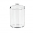 Canister, COTTON, Ø 8,5 x H13 cm, Clear acrylic Canister, COTTON, Ø 8,5 x H13 cm, Clear acrylic