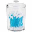 Canister, COTTON, Ø 8,5 x H13 cm, Clear acrylic Canister, COTTON, Ø 8,5 x H13 cm, Clear acrylic