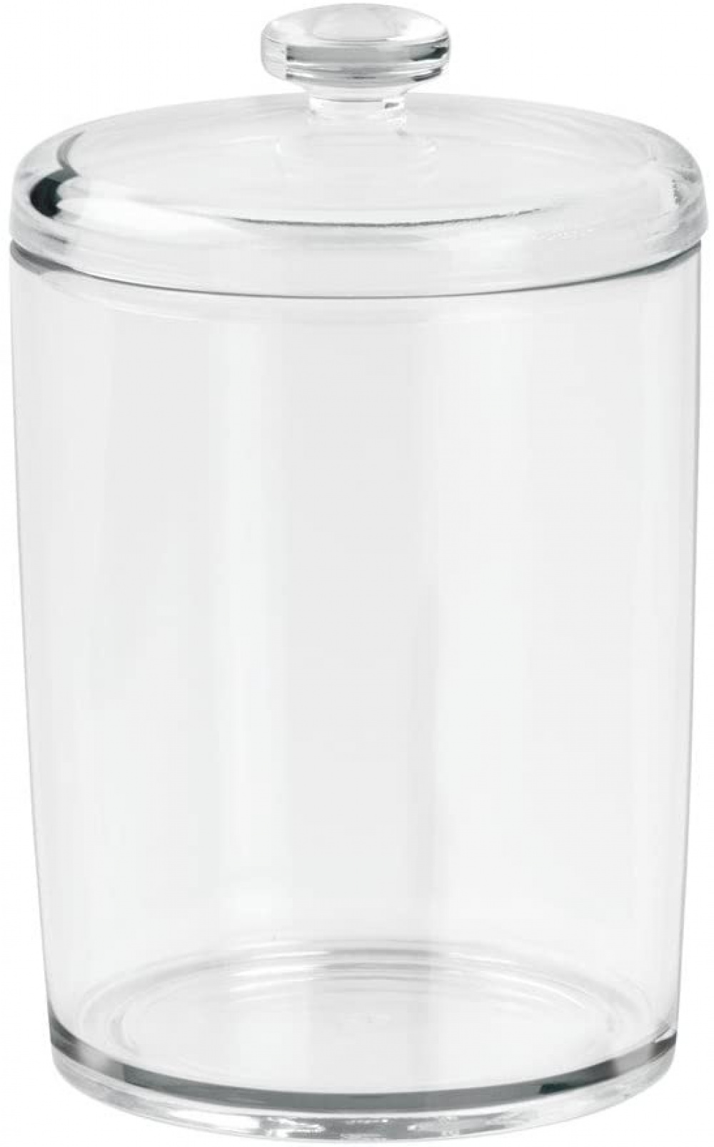 Canister, COTTON, Ø 8,5 x H13 cm, Clear acrylic in the group Storage / Bathroom storage at SmartaSaker.se (40258)