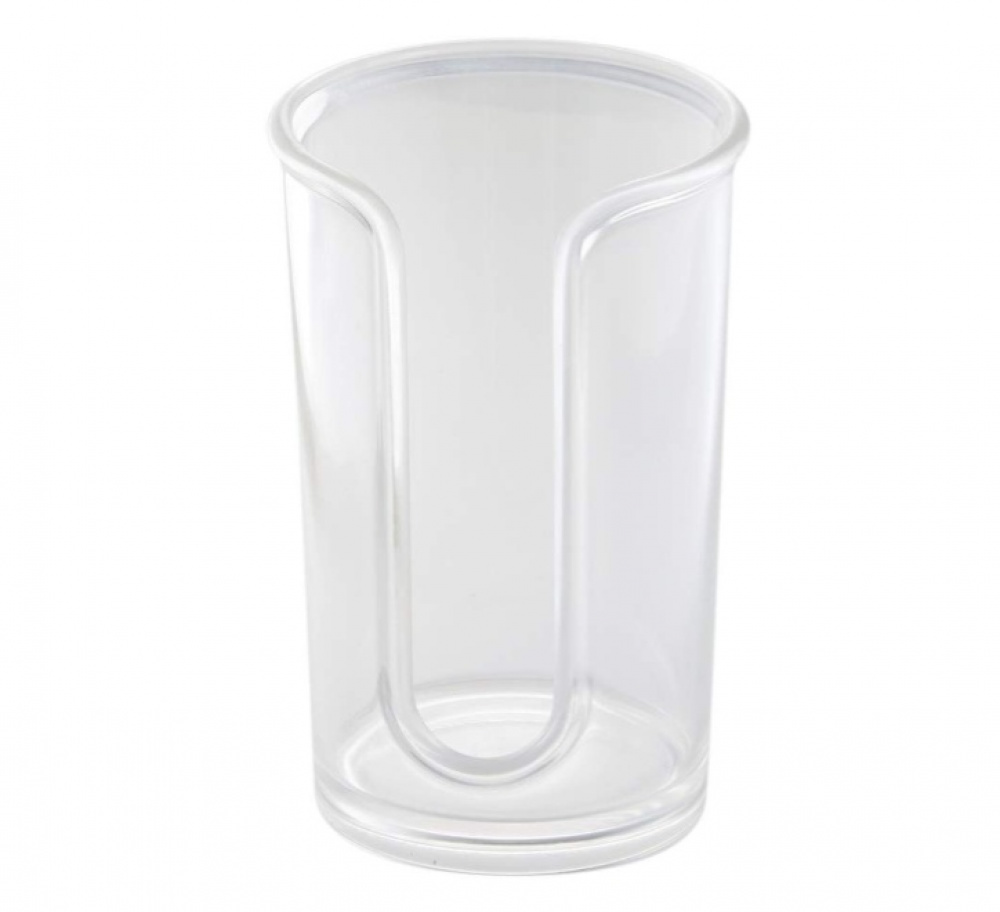 Cotton pads Dispenser, RPET CLARITY, Ø7,5 x H12 cm, Transparent in the group Storage / Bathroom storage / Makeup storage at SmartaSaker.se (40262)