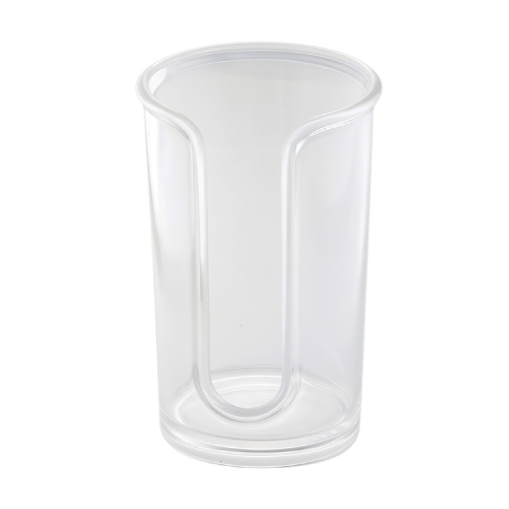 Cotton pads Dispenser, RPET CLARITY, Ø7,5 x H12 cm, Transparent in the group Storage / Bathroom storage / Makeup storage at SmartaSaker.se (40262)