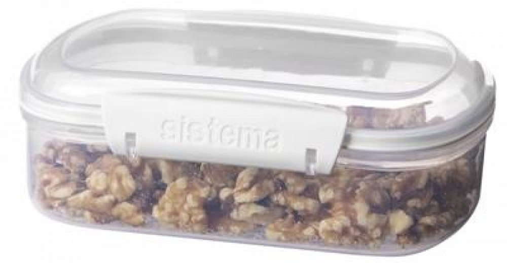 Jar, for nuts, grain, 685 ml, SISTEMA BAKE IT, Klar / Vit in the group Storage / Kitchen storage / Storage bins and jars at SmartaSaker.se (40266)