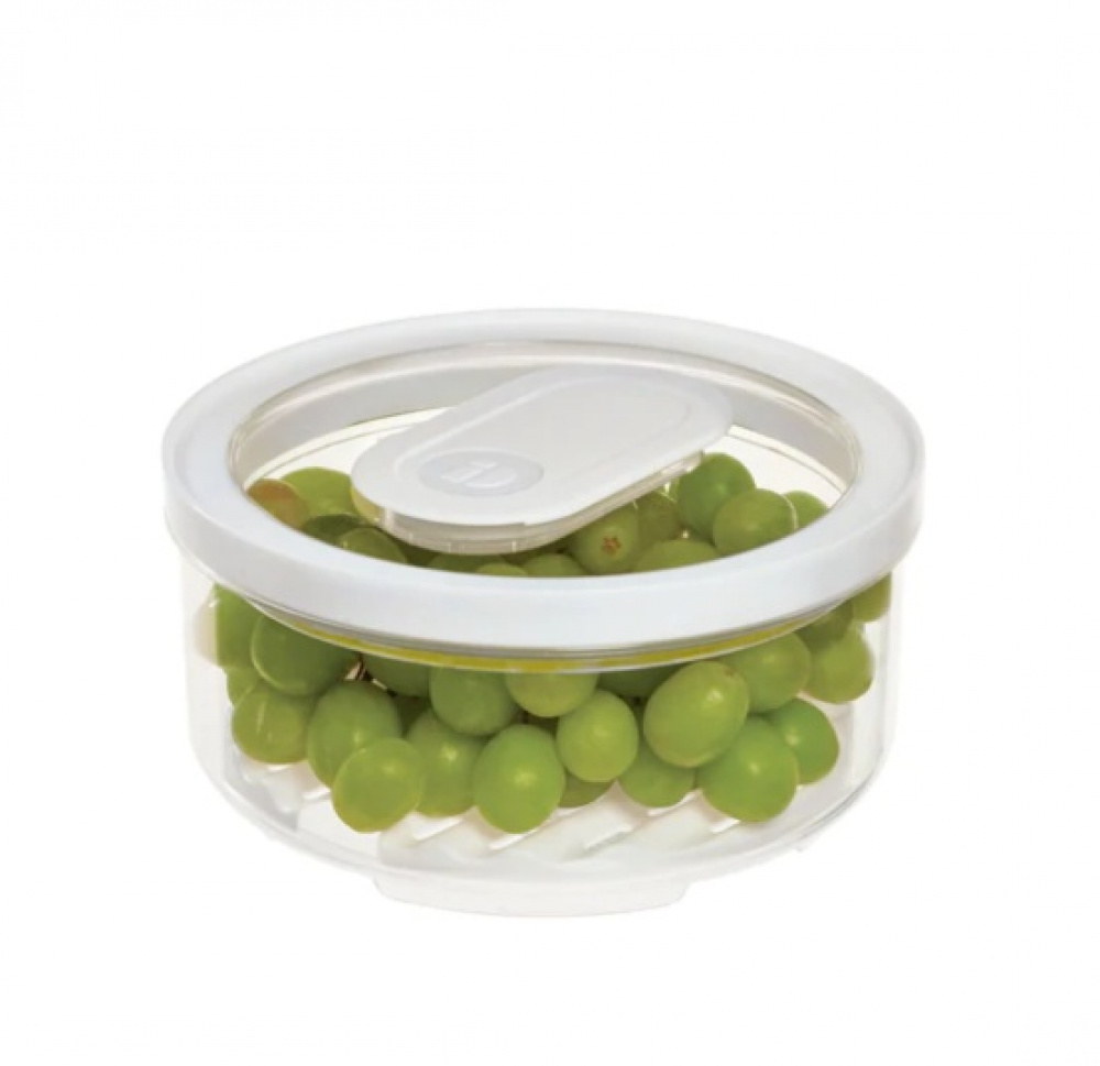 Food Storage, Anti-Microbial, FRESH SMALL PRODUCE BOWL, Ø 18,5 x H 9,5 cm, Clear / White in the group Storage / Kitchen storage / Fridge storage at SmartaSaker.se (40267)