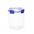 Canister, 0,9 L, KLIP IT PLUS CRACKER, Clear / Blue Canister, 0,9 L, KLIP IT PLUS CRACKER, Clear / Blue