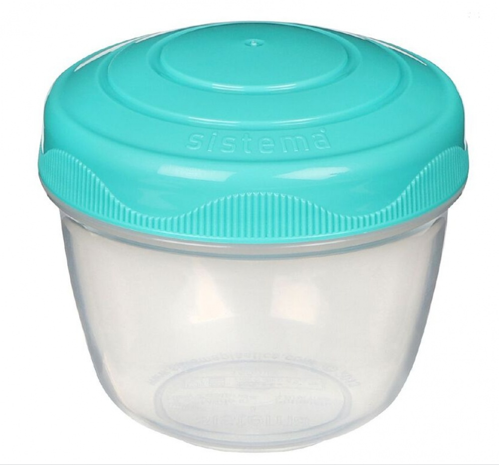 Round plastic mini jar 0.15L, Sistema in the group Storage / Kitchen storage / Food containers / Plastic lunch boxes at SmartaSaker.se (40271)