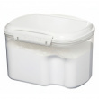 Jar, for flour, grain, etc. 1,56 L, SISTEMA BAKE IT, Clear / White Jar, for flour, grain, etc. 1,56 L, SISTEMA BAKE IT, Clear / White