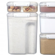 Jar, for flour, grain, etc, 3,35 L, BAKE IT, Transparent / White Jar, for flour, grain, etc, 3,35 L, BAKE IT, Transparent / White