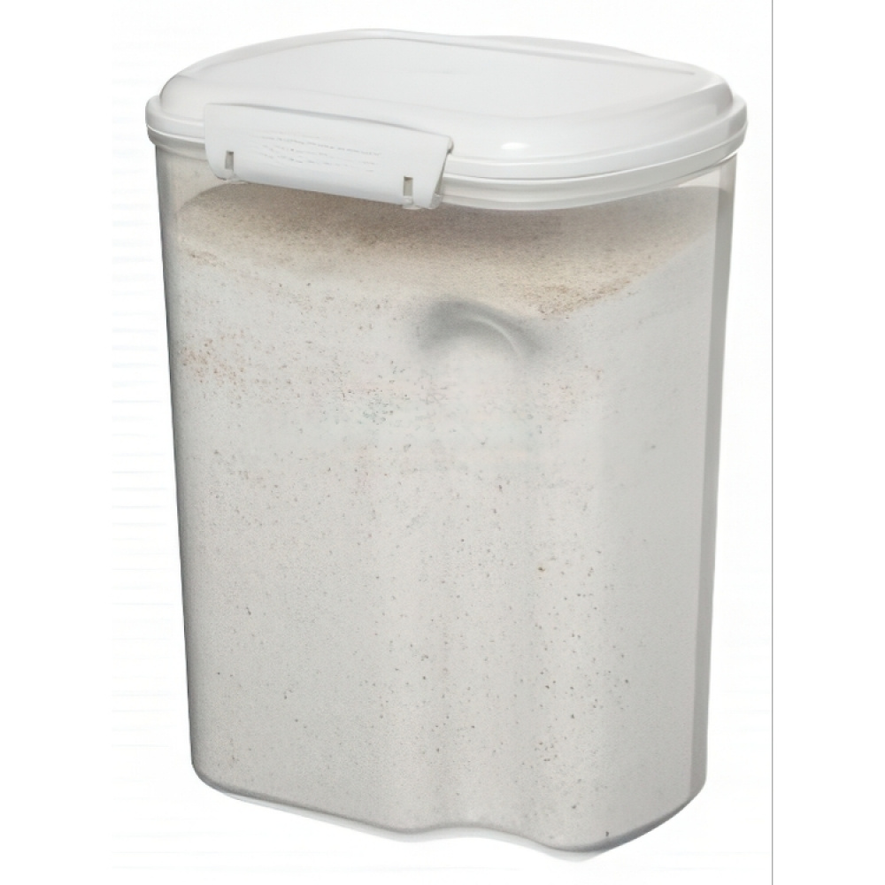 Jar, for flour, grain, etc, 3,35 L, BAKE IT, Transparent / White in the group Storage / Kitchen storage / Storage jars / Sistema storage jars at SmartaSaker.se (40273)