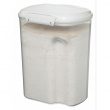 Jar, for flour, grain, etc, 3,35 L, BAKE IT, Transparent / White Jar, for flour, grain, etc, 3,35 L, BAKE IT, Transparent / White