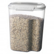 Jar, for flour, grain, etc, 3,35 L, BAKE IT, Transparent / White Jar, for flour, grain, etc, 3,35 L, BAKE IT, Transparent / White