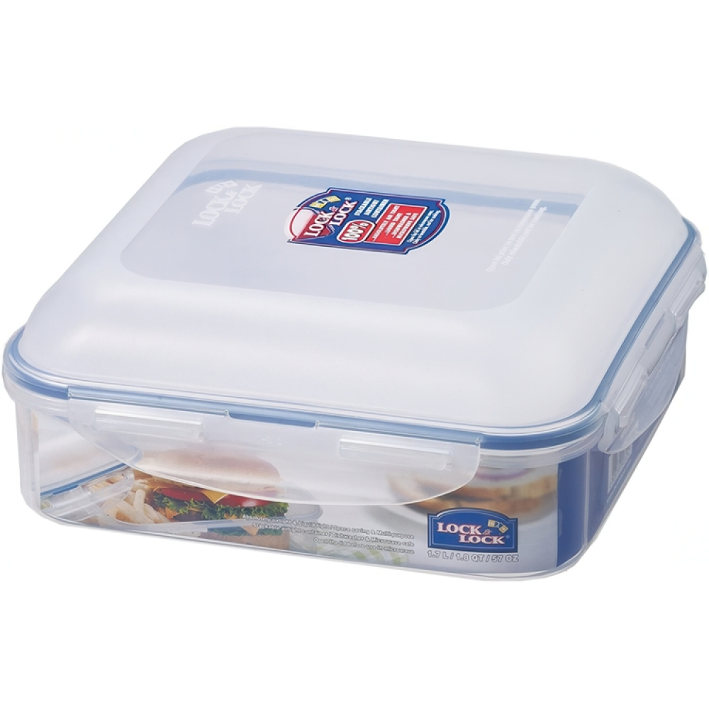Food Box, 1,7 L, LOCK & LOCK CHEESE CONTAINER, 22 x 22 x H 9 cm, Clear / Blue in the group Storage / Kitchen storage / Storage jars at SmartaSaker.se (40276)