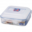 Food Box, 1,7 L, LOCK & LOCK CHEESE CONTAINER, 22 x 22 x H 9 cm, Clear / Blue Food Box, 1,7 L, LOCK & LOCK CHEESE CONTAINER, 22 x 22 x H 9 cm, Clear / Blue