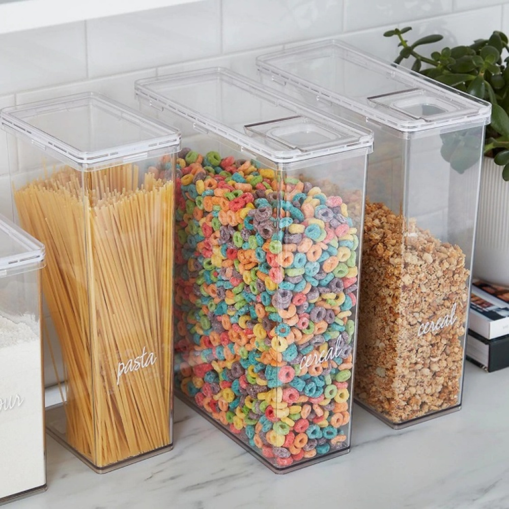 Container for Dry Food, 3,3 L, THE HOME EDIT PASTA CANISTER, Transparent in the group Storage / Kitchen storage / Storage jars at SmartaSaker.se (40282)