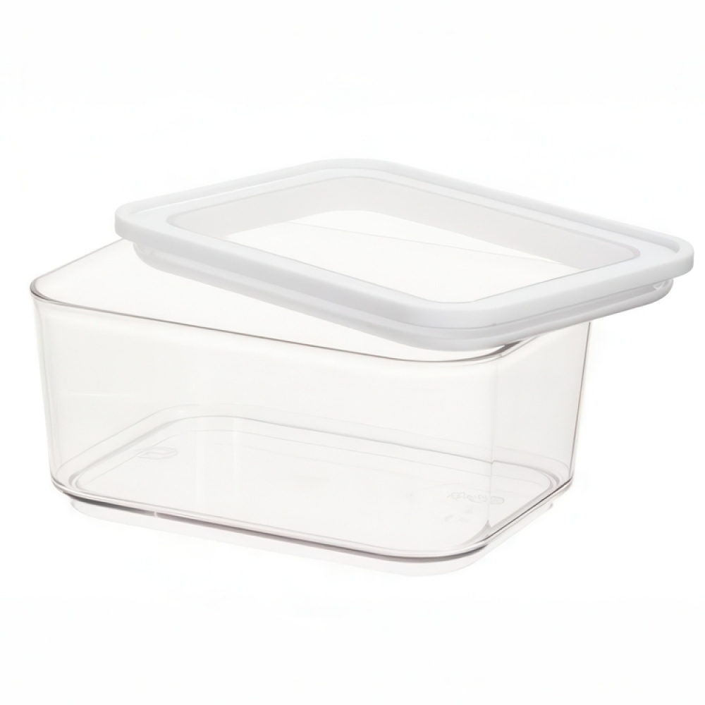 Container for Dry Food, 0,8 L, PANSINO ECOZEN SMALL CANISTER, 16 x 12 x H 8 cm , Transparent / white in the group Storage / Kitchen storage / Storage jars at SmartaSaker.se (40287)