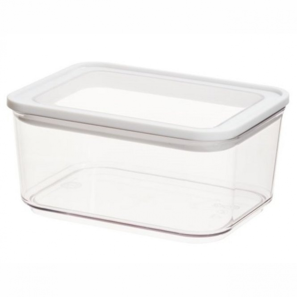 Container for Dry Food, 0,8 L, PANSINO ECOZEN SMALL CANISTER, 16 x 12 x H 8 cm , Transparent / white in the group Storage / Kitchen storage / Storage bins and jars at SmartaSaker.se (40287)