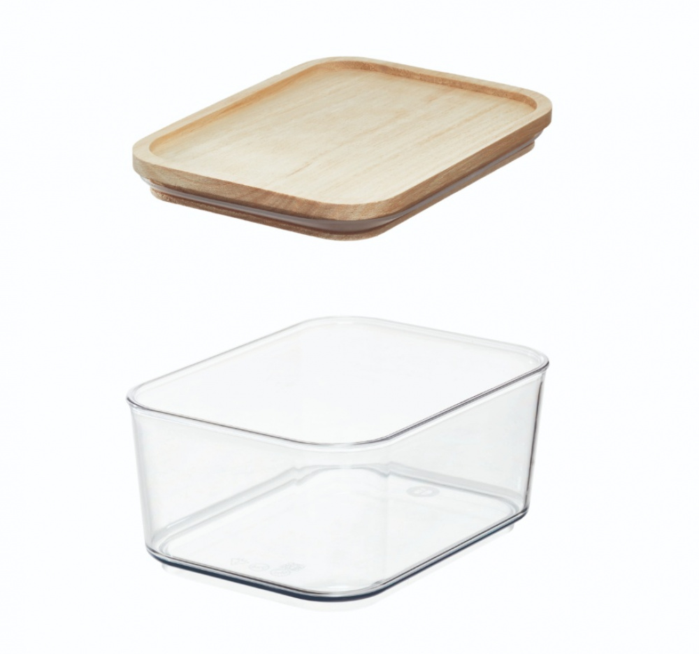 Container for Dry Food, 0,8 L, PANSINO RPET SMALL CANISTER, 16 x 12 x H 8 cm , Transparent / Natural in the group Storage / Kitchen storage / Storage bins and jars at SmartaSaker.se (40288)