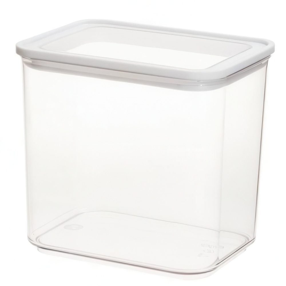Container for Dry Food, 2 L, ID ECOZEN MEDIUM CANISTER, 16 x 12 x H 15 cm , Clear / white in the group Storage / Kitchen storage at SmartaSaker.se (40289)