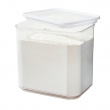 Container for Dry Food, 2 L, ID ECOZEN MEDIUM CANISTER, 16 x 12 x H 15 cm , Clear / white Container for Dry Food, 2 L, ID ECOZEN MEDIUM CANISTER, 16 x 12 x H 15 cm , Clear / white