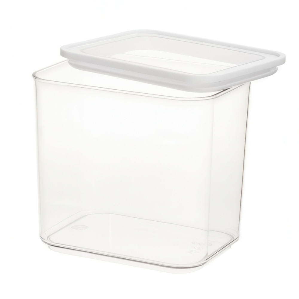 Container for Dry Food, 2 L, ID ECOZEN MEDIUM CANISTER, 16 x 12 x H 15 cm , Clear / white in the group Storage / Kitchen storage at SmartaSaker.se (40289)