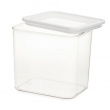 Container for Dry Food, 2 L, ID ECOZEN MEDIUM CANISTER, 16 x 12 x H 15 cm , Clear / white Container for Dry Food, 2 L, ID ECOZEN MEDIUM CANISTER, 16 x 12 x H 15 cm , Clear / white