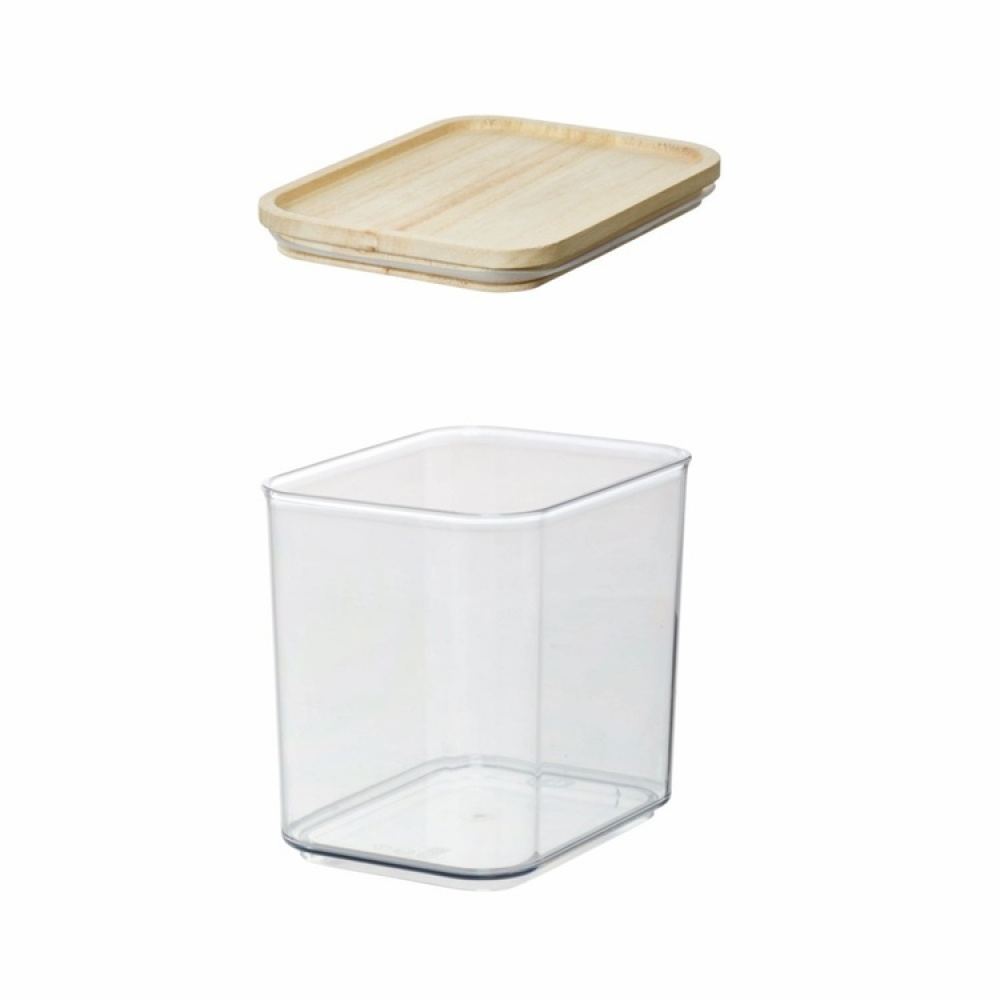 Container for Dry Food, 2 L, PANSINO RPET MEDIUM CANISTER, 16 x 12 x H 15,5 cm , Transparent / Natural in the group Storage / Kitchen storage / Storage jars at SmartaSaker.se (40290)