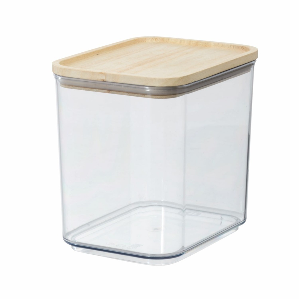 Container for Dry Food, 2 L, PANSINO RPET MEDIUM CANISTER, 16 x 12 x H 15,5 cm , Transparent / Natural in the group Storage / Kitchen storage / Storage bins and jars at SmartaSaker.se (40290)