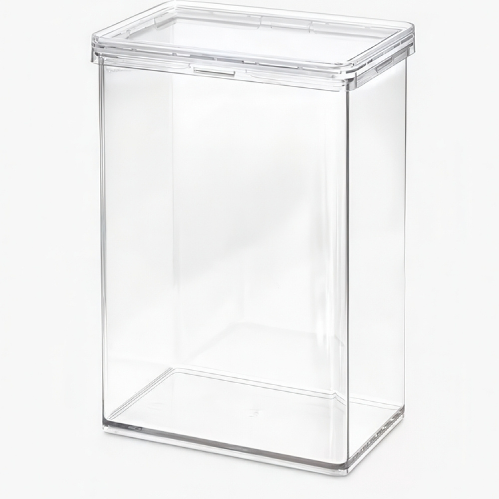 Container for Dry Food, 2,3 L, THE HOME EDIT LARGE CANISTER, 10,2 x 15,2 x H 23,2 cm, Transparent in the group Storage / Kitchen storage / Storage jars at SmartaSaker.se (40291)