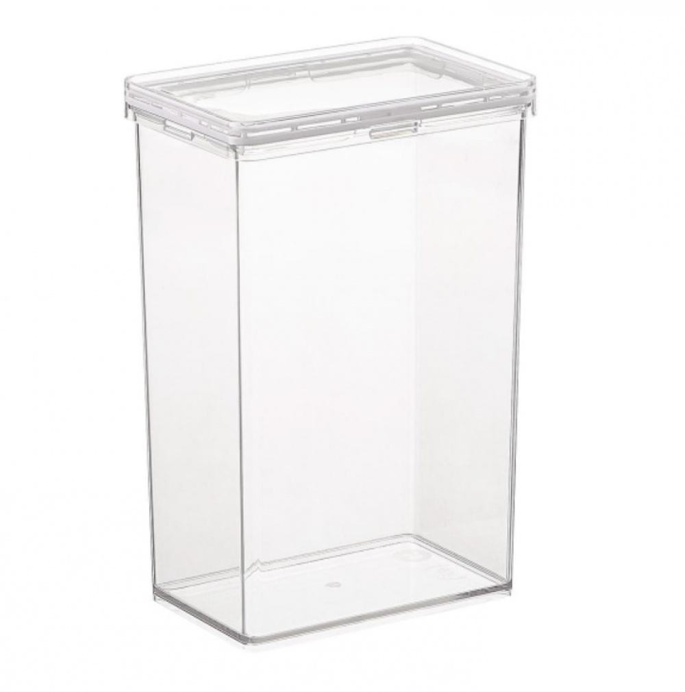 Container for Dry Food, 2,3 L, THE HOME EDIT LARGE CANISTER, 10,2 x 15,2 x H 23,2 cm, Transparent in the group Storage / Kitchen storage / Storage bins and jars at SmartaSaker.se (40291)