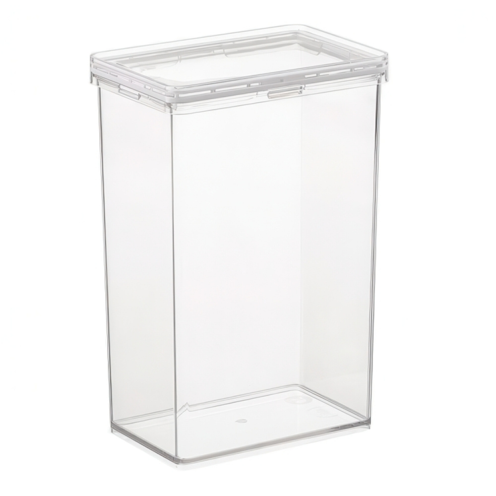 Container for Dry Food, 2,3 L, THE HOME EDIT LARGE CANISTER, 10,2 x 15,2 x H 23,2 cm, Transparent in the group Storage / Kitchen storage / Storage jars at SmartaSaker.se (40291)