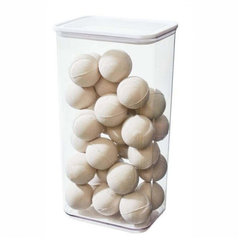 Container for Dry Food, 4 L, PANSINO ECOZEN XL CANISTER, 16 x 12 x H 30,5 cm , Transparent / white in the group Storage / Kitchen storage / Storage bins and jars at SmartaSaker.se (40292)
