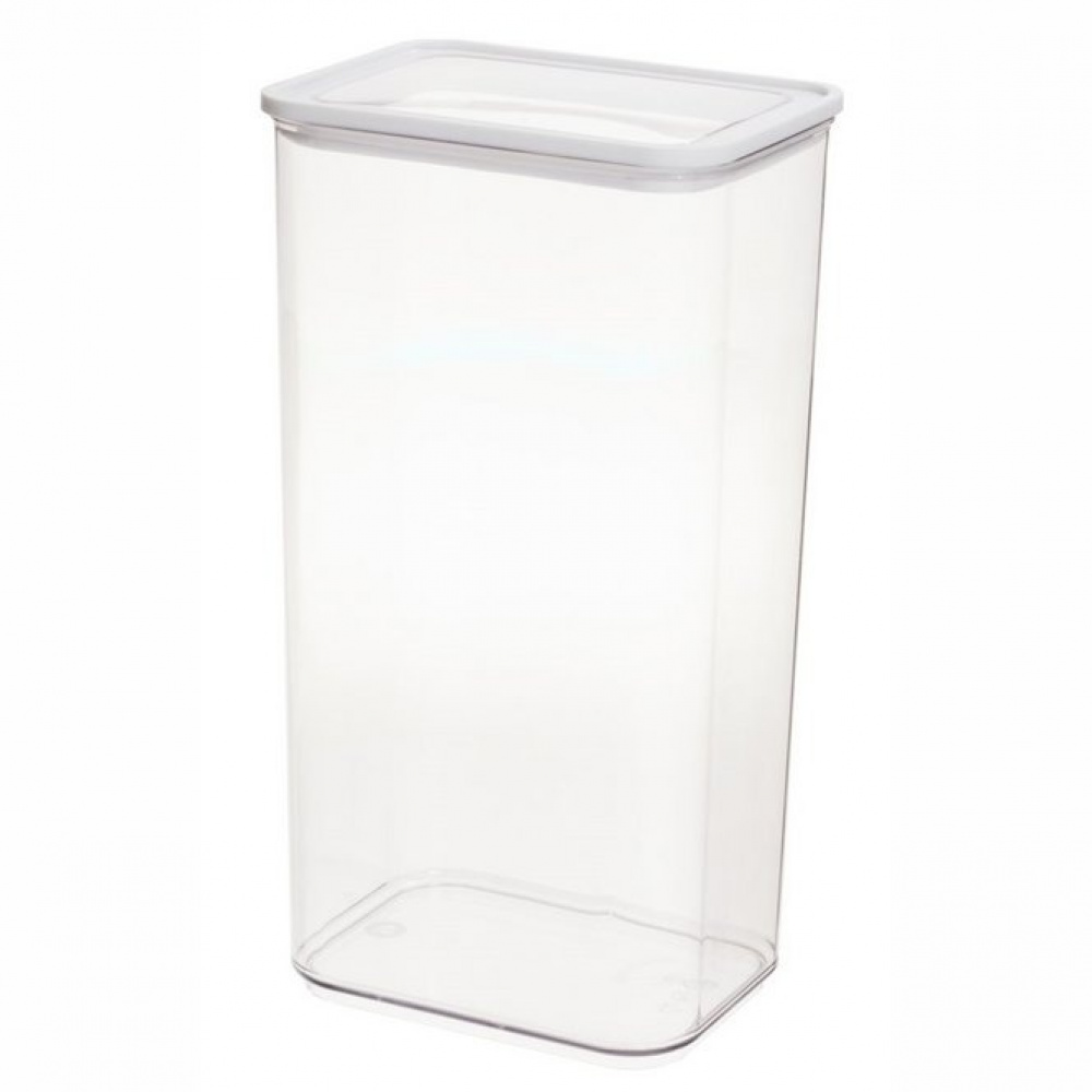 Container for Dry Food, 4 L, PANSINO ECOZEN XL CANISTER, 16 x 12 x H 30,5 cm , Transparent / white in the group Storage / Kitchen storage / Storage bins and jars at SmartaSaker.se (40292)