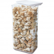 Container for Dry Food, 4 L, PANSINO ECOZEN XL CANISTER, 16 x 12 x H 30,5 cm , Transparent / white Container for Dry Food, 4 L, PANSINO ECOZEN XL CANISTER, 16 x 12 x H 30,5 cm , Transparent / white