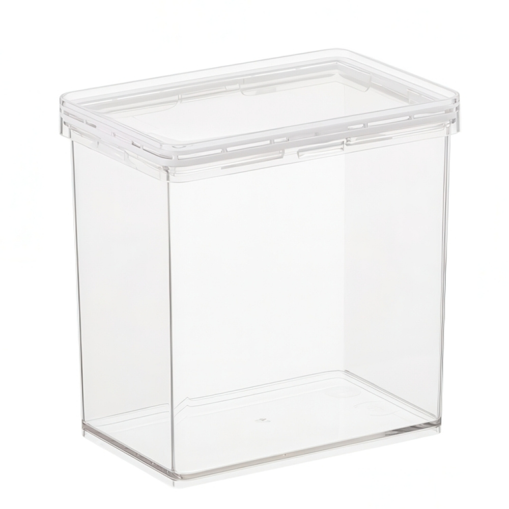 Container for Dry Food, 1,4 L, THE HOME EDIT MEDIUM CANISTER, 10,2 x 15,2 x H 15,6 cm, Transparent in the group Storage / Kitchen storage / Storage jars at SmartaSaker.se (40296)