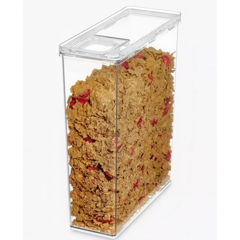 Container for Dry Food, 5,6 L, THE HOME EDIT CEREAL CANISTER, 10,2 x 25,4 x H 31 cm, Clear in the group Storage / Kitchen storage / Storage jars at SmartaSaker.se (40297)