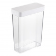 Container for Dry Food, Airtight, 2,3L, TOWER, 19 x 8,5 x H 24,5 cm, Yamazaki, Clear / White