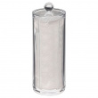 Cotton Pad Dispenser, with Pads, SELENA, Ø 7,5 x H 20 cm, Clear Cotton Pad Dispenser, with Pads, SELENA, Ø 7,5 x H 20 cm, Clear
