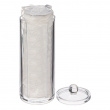 Cotton Pad Dispenser, with Pads, SELENA, Ø 7,5 x H 20 cm, Clear Cotton Pad Dispenser, with Pads, SELENA, Ø 7,5 x H 20 cm, Clear