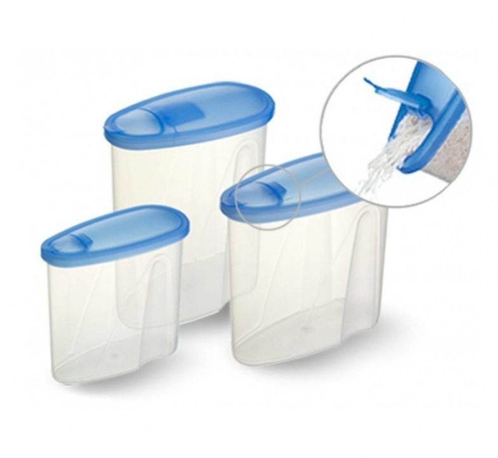 Food Box with Flip Lid, 1,8 L, CLUB CUISINE PITCHER MEDIUM, Transparent / Blue in the group Storage / Kitchen storage / Storage bins and jars at SmartaSaker.se (40303)