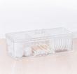 Container With Lid, 3 Compartments, SELENA, 22,8 x 9,5 x H 8,3 cm, Clear 