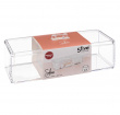 Container With Lid, 3 Compartments, SELENA, 22,8 x 9,5 x H 8,3 cm, Clear 