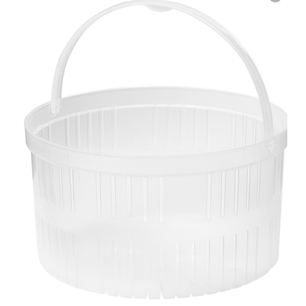 Jar with strainer, Round, 1,5 L, Ø 17 x H 11 cm, KLIP IT, Clear / Blue in the group Storage / Kitchen storage / Fridge storage at SmartaSaker.se (40307)