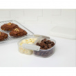 Two-part split jar, 630 ml, SISTEMA BAKE IT SPLIT, Clear / White Two-part split jar, 630 ml, SISTEMA BAKE IT SPLIT, Clear / White