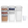 Two-part split jar, 630 ml, SISTEMA BAKE IT SPLIT, Clear / White Two-part split jar, 630 ml, SISTEMA BAKE IT SPLIT, Clear / White
