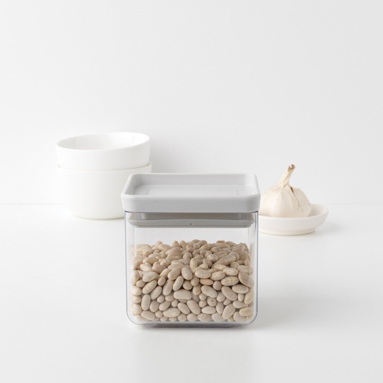 Canister, 0,7L, TASTY+ SQUARE SMALL, Brabantia in the group Storage / Kitchen storage / Storage jars / Brabantia storage jars at SmartaSaker.se (40311)