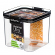 Canister, 700 ml, TRITAN ULTRA SQUARE, Clear / Black Canister, 700 ml, TRITAN ULTRA SQUARE, Clear / Black
