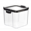 Canister, 700 ml, TRITAN ULTRA SQUARE, Clear / Black Canister, 700 ml, TRITAN ULTRA SQUARE, Clear / Black