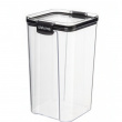 Canister, 1,3 L, TRITAN ULTRA SQUARE, Clear / Black Canister, 1,3 L, TRITAN ULTRA SQUARE, Clear / Black